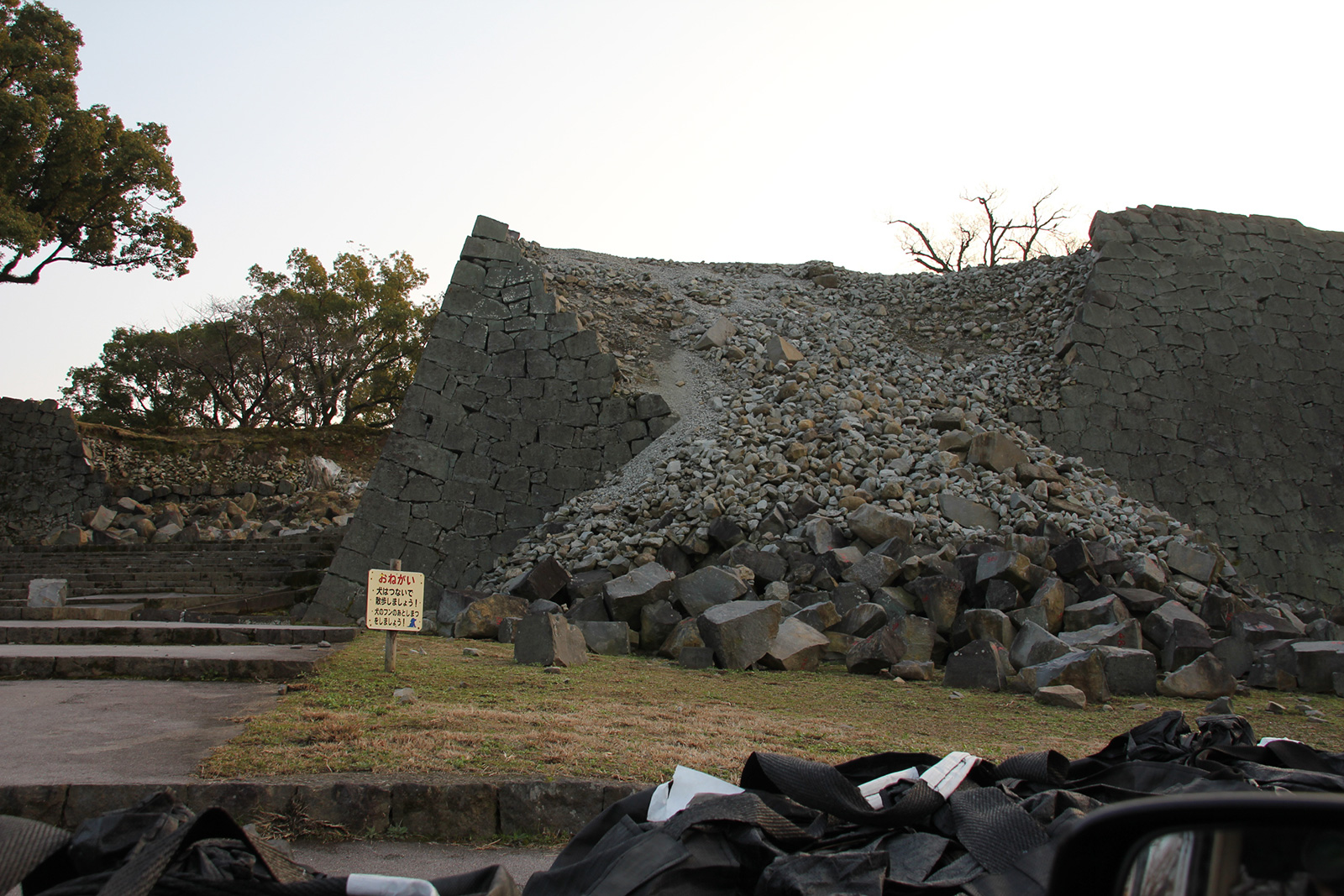 被災した熊本城